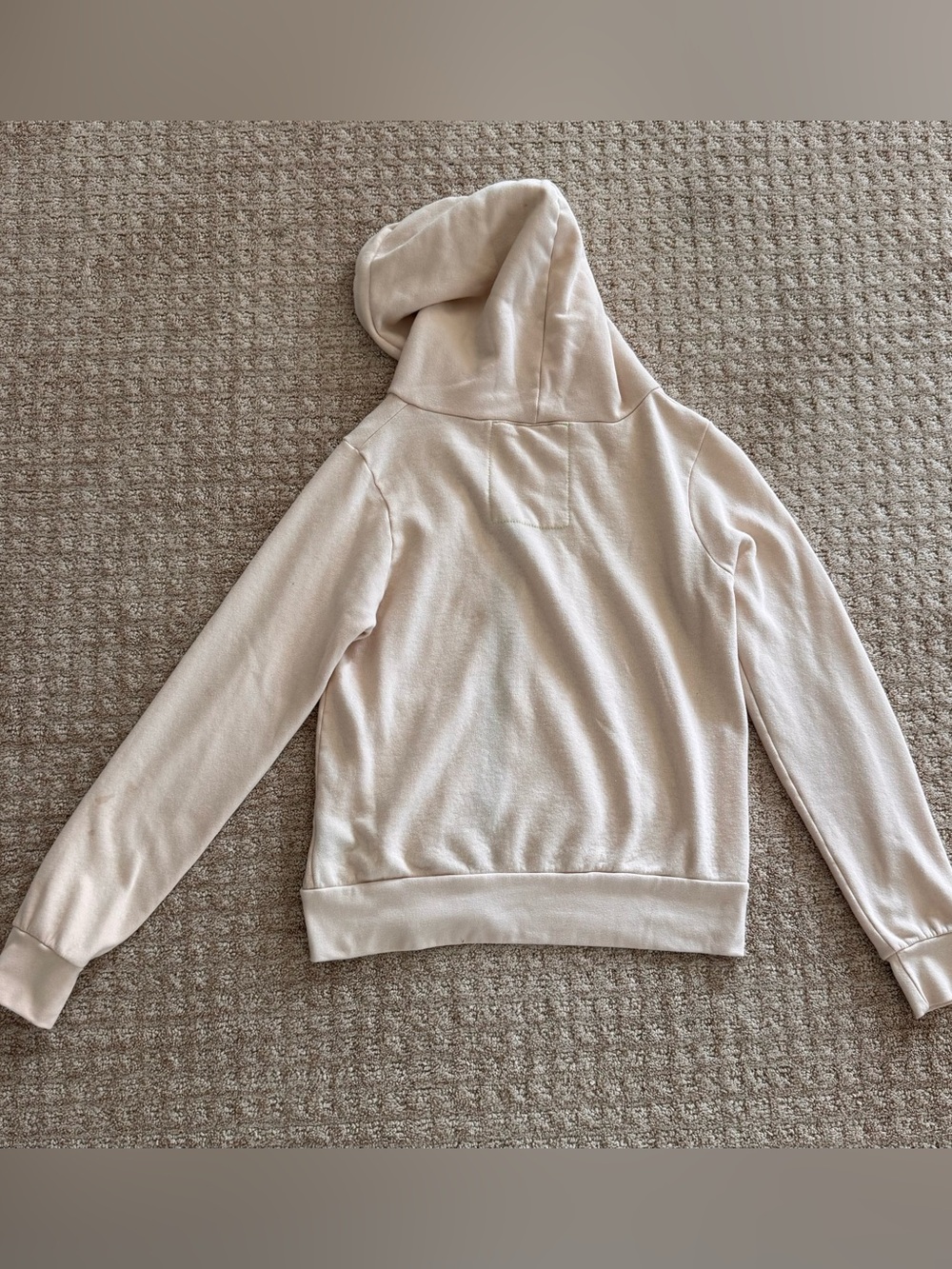 Aviator Nation 5-Stripe Hoodie & Sweatpant Set - Oatmeal / Neon Rainbow - Size S - Picture 14 of 16